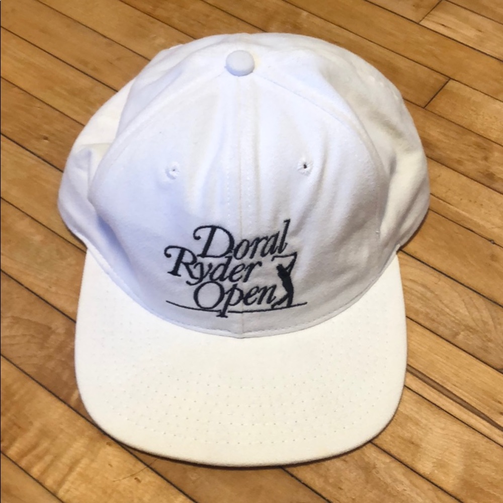 Vintage Greg Norman Doral Ryder Open Hat White